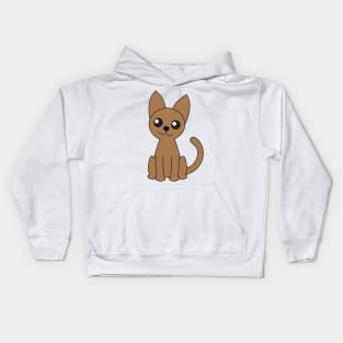 Brown Cat Kids Hoodie